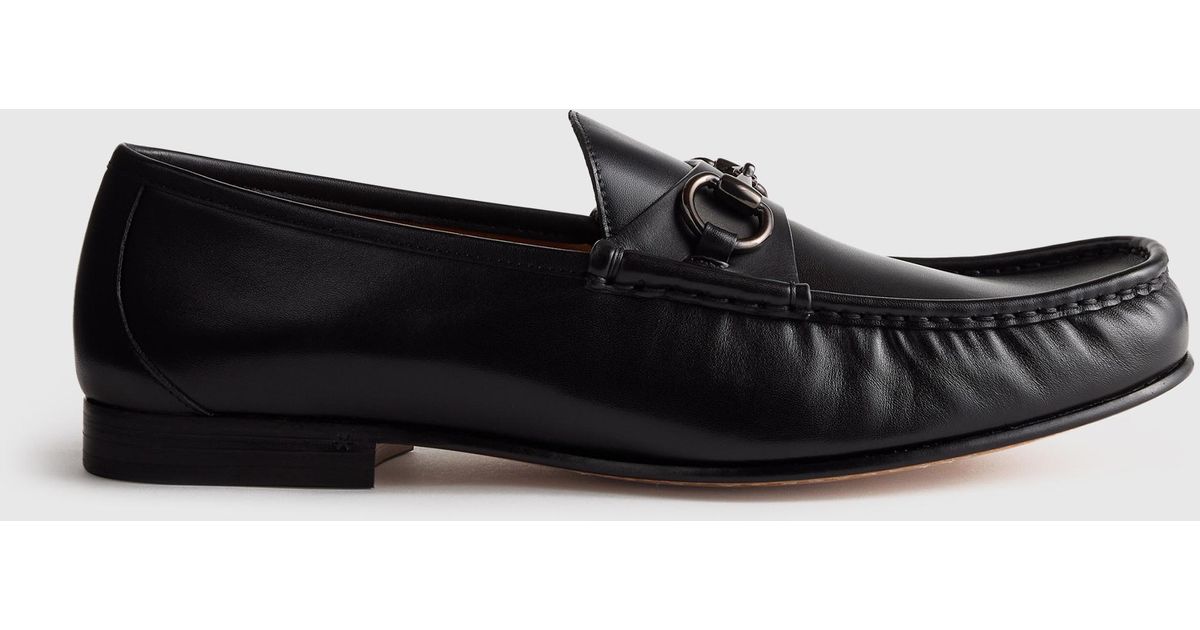 Quince Calfskin Leather Horsebit Loafer - black Calfskin Leather Penny Loafer in Black main image 3