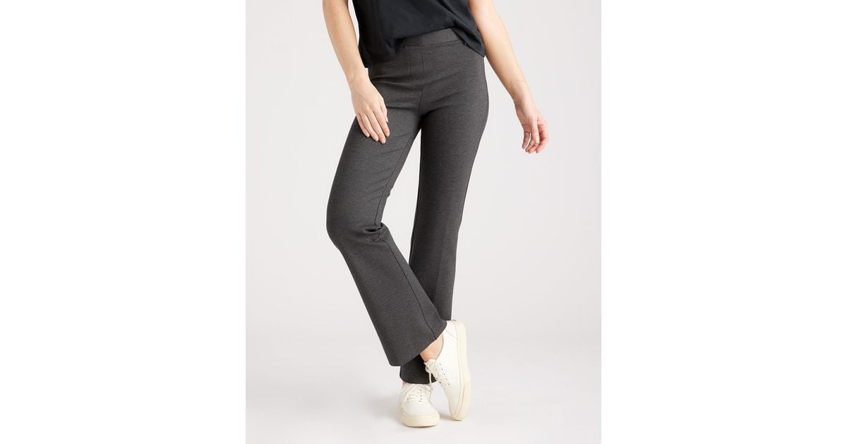 Quince Ultra-stretch Ponte Bootcut Pants Tall in Black