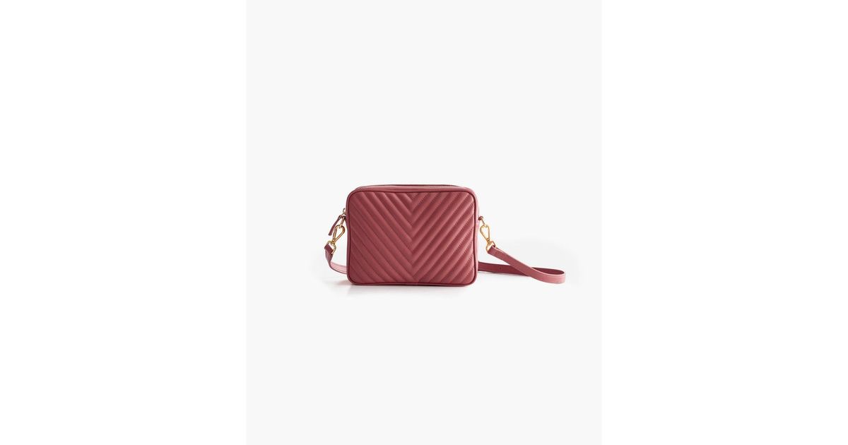 Quince Italian Leather Quilted Crossbody Bag in Red Lyst