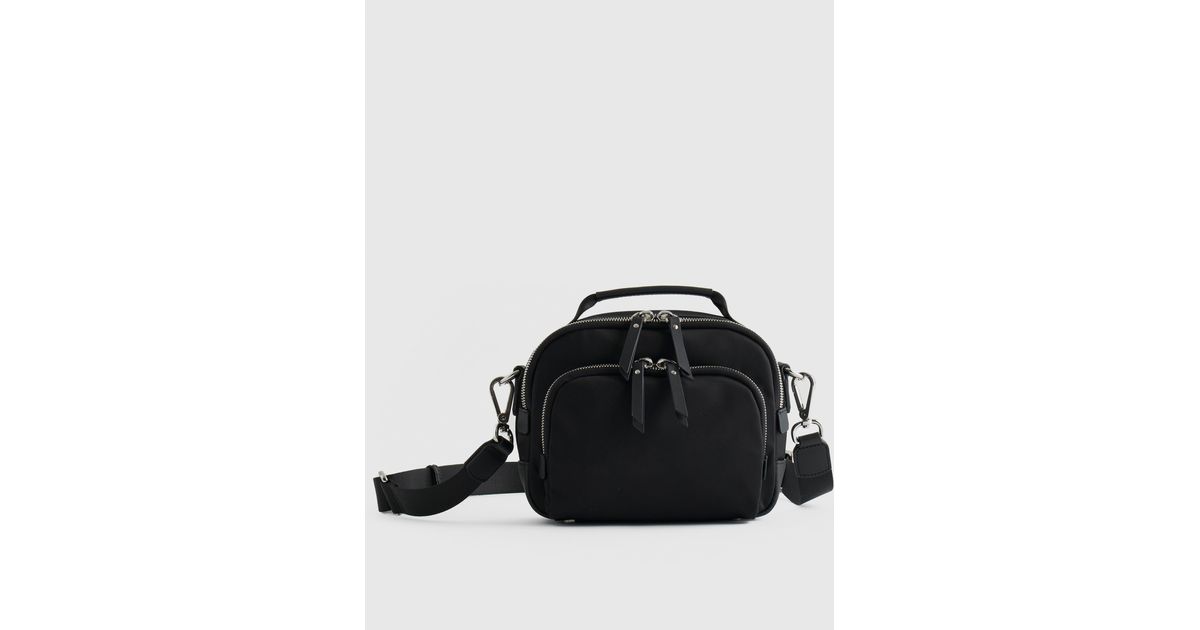 Quince Revive Nylon Camera Crossbody in Black Lyst
