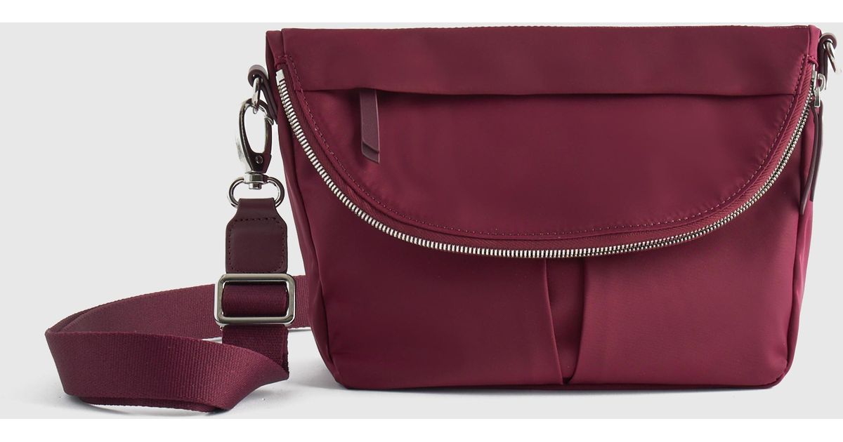 Quince Revive Nylon Foldover Crossbody in Purple Lyst
