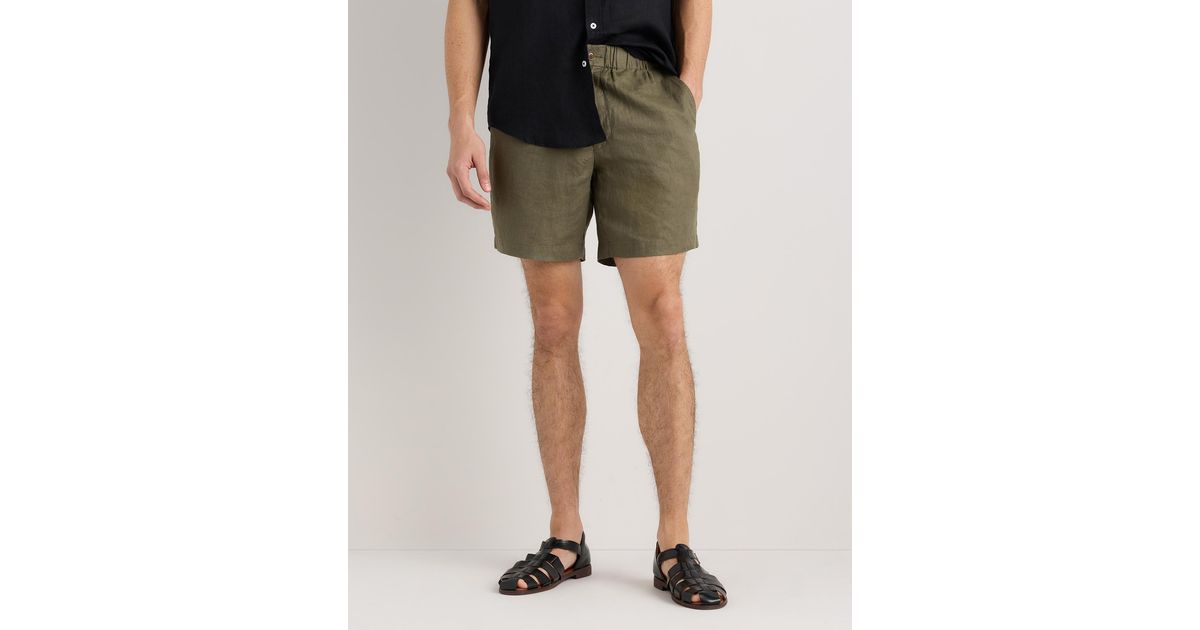 Quince 100% European Linen Shorts 7 Inch in Green for Men | Lyst
