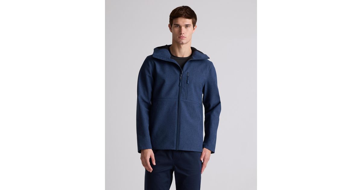 Quince Softshell Fleece-Lined Full-Zip Hooded Jacket, Recycled ...