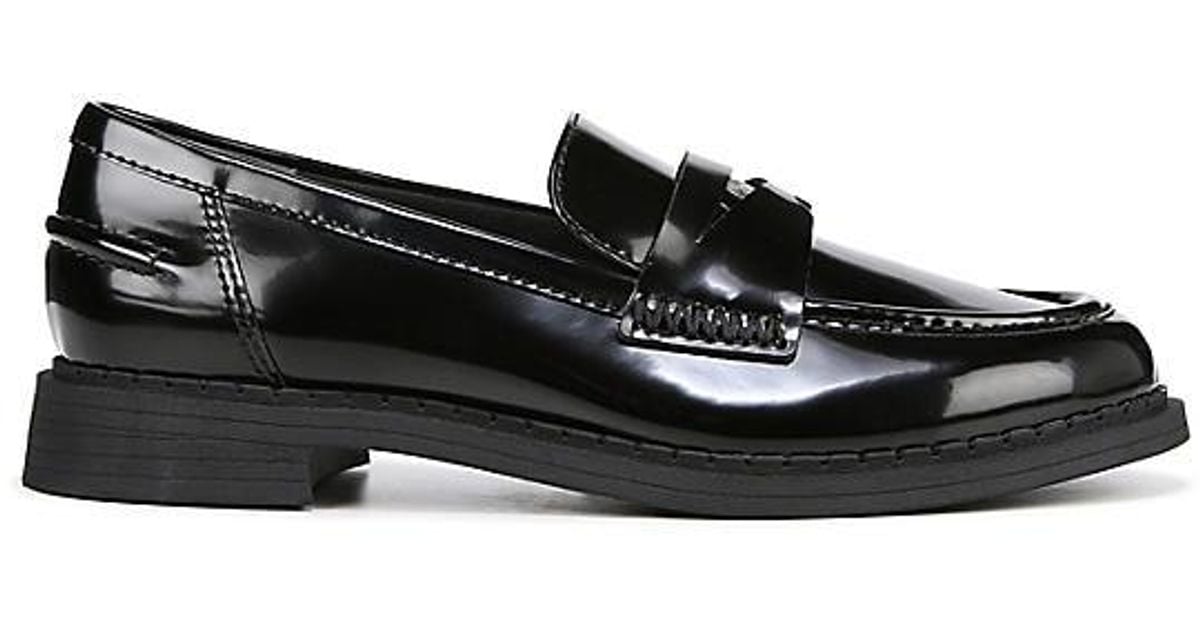 black leather shoes women