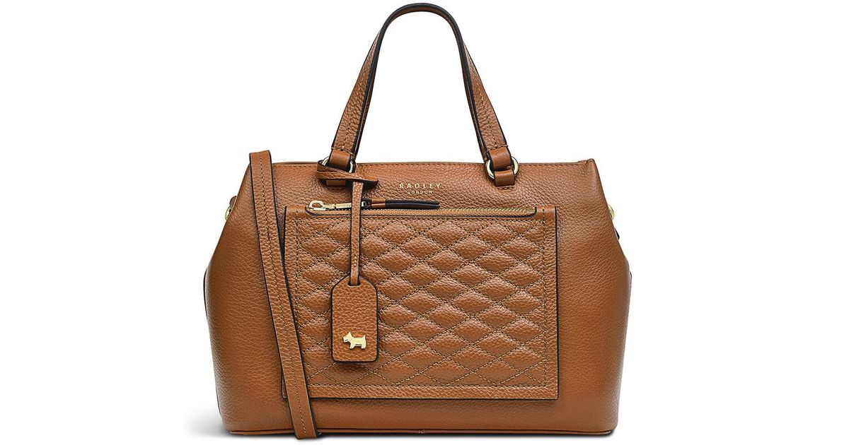 Radley Leather London Women's Sunny Dene Quilt Medium Ziptop Multiway ...