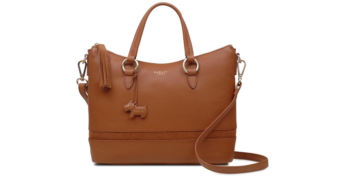 Radley Eel Alley Large Ziptop Multiway in Fuchsia Pink (Brown) Lyst UK