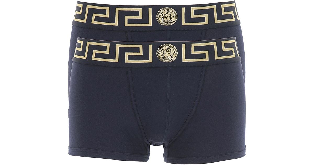 Versace Boxer Briefs For Men in Midnight Blue (Blue) for Men Lyst