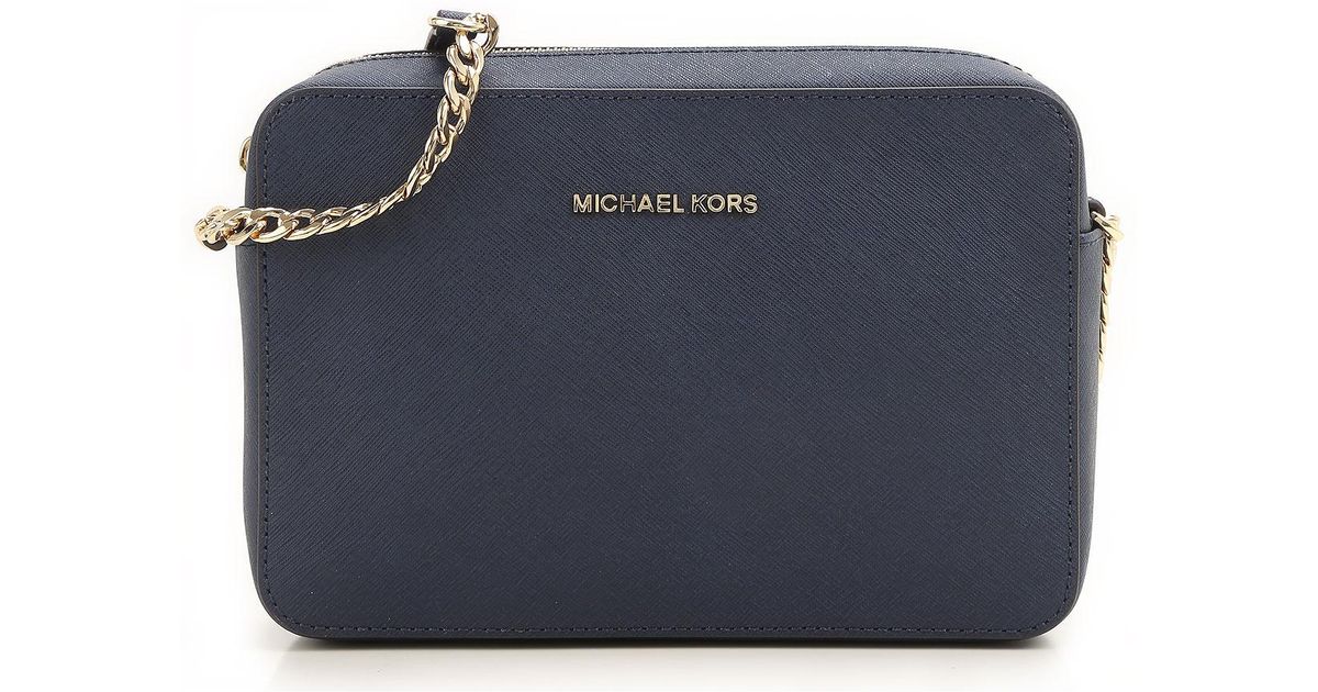 michael kors navy blue shoulder bag