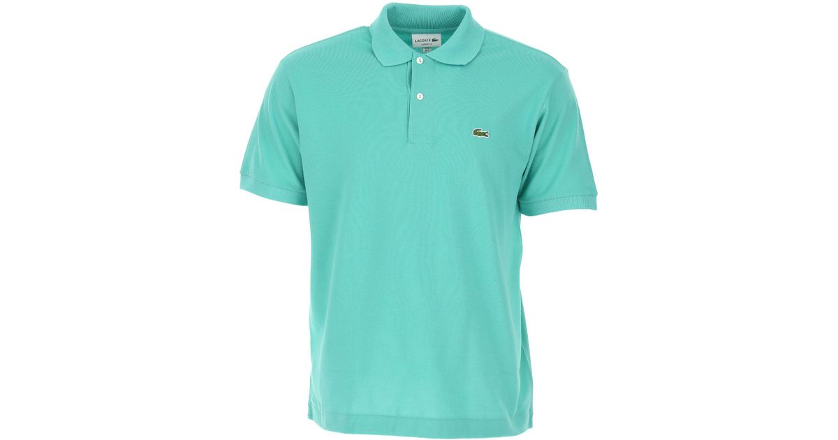 lacoste mint green polo