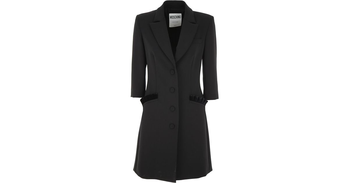 Moschino Synthetic Blazer For Women in Black - Lyst