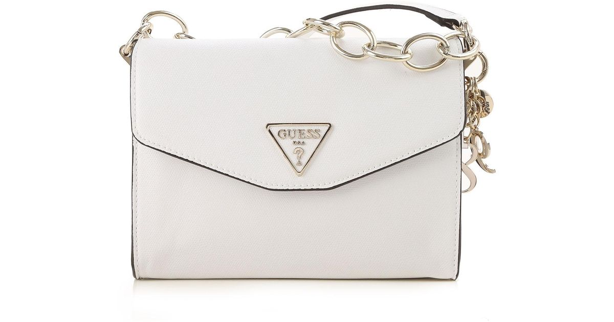 Guess Shoulder Bag For Women On Sale in White - Lyst