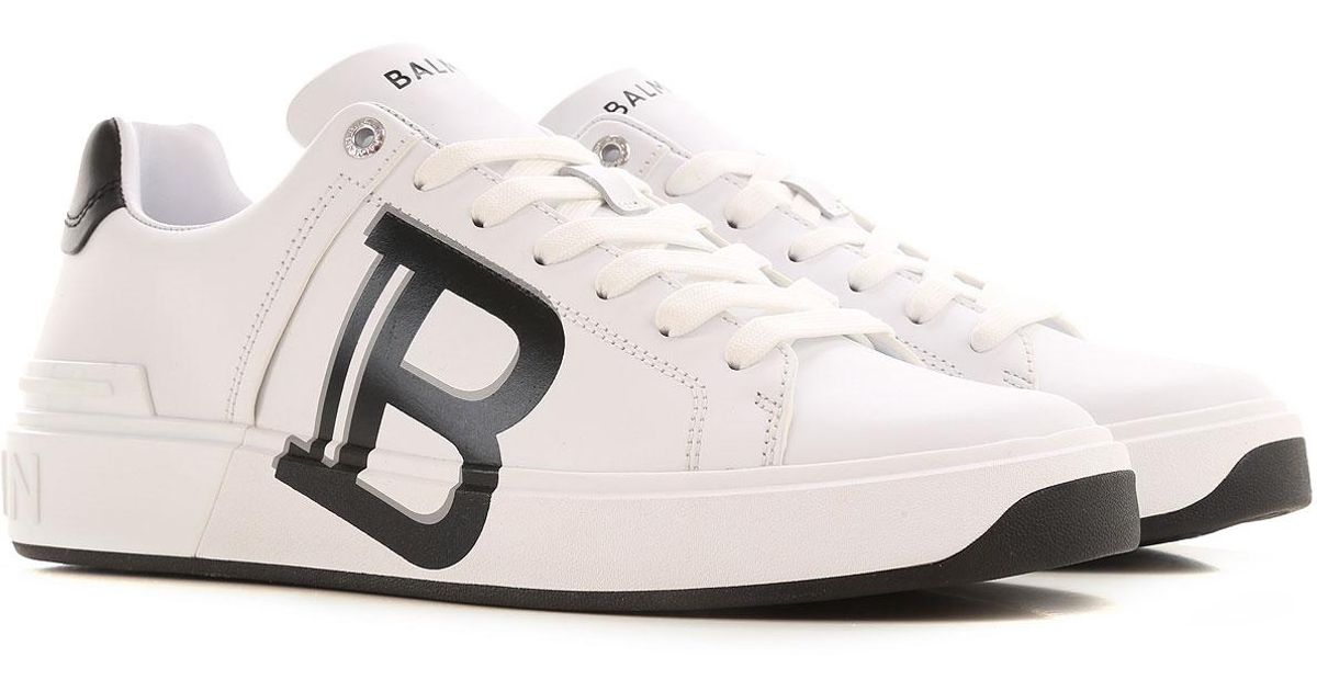 Balmain Sneakers For Men in White for Men - Lyst