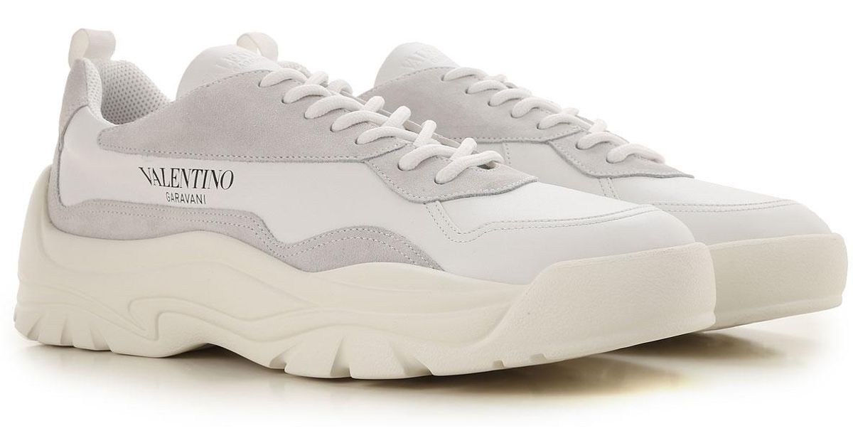 valentino white shoes men