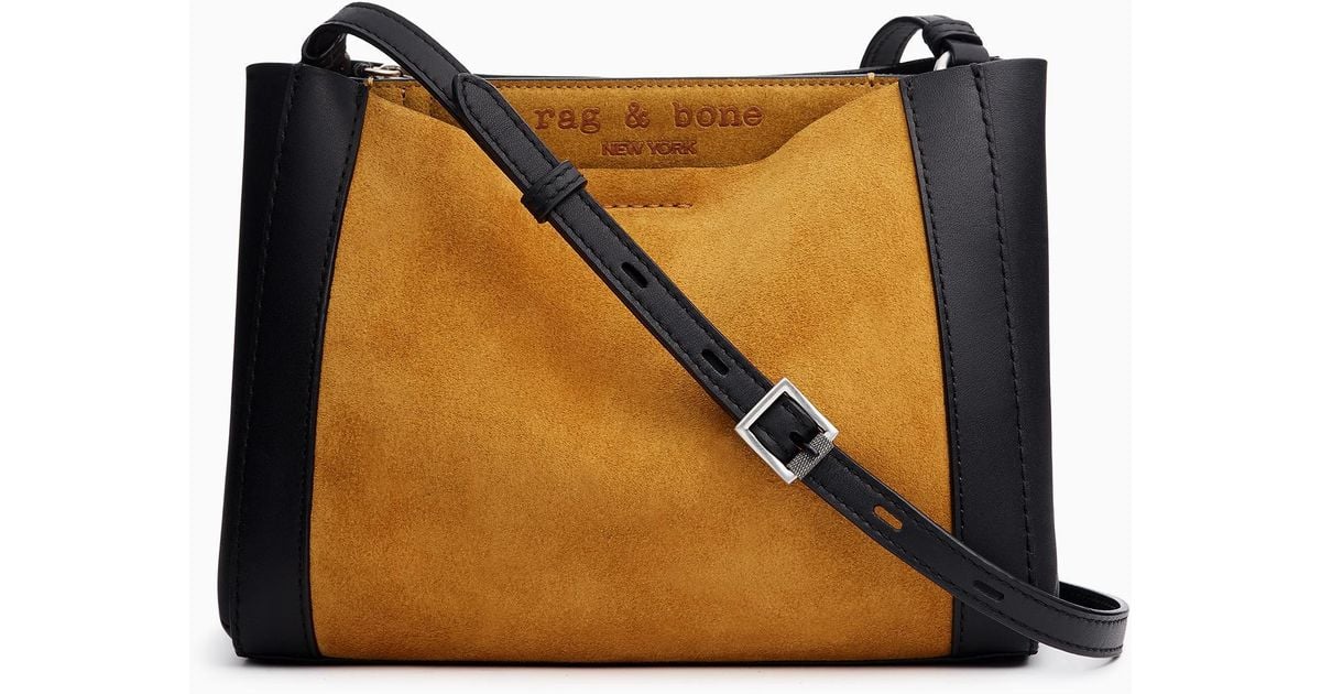 Rag & Bone Passenger Suede & Leather Crossbody Bag Lyst