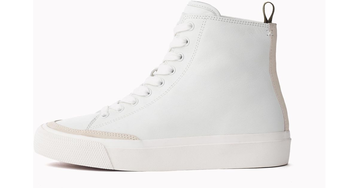 Rag & Bone Leather Rb High Top Sneaker in White - Save 25% - Lyst