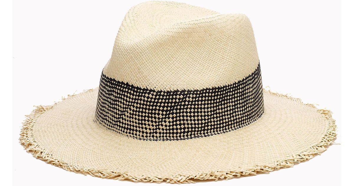 rag and bone frayed edge panama hat