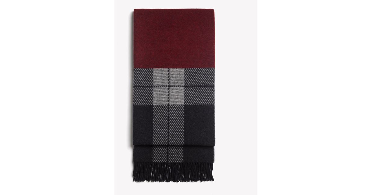 rag & bone mixed check scarf