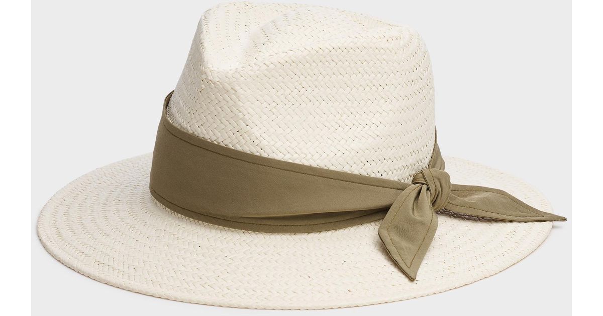 Packable Fedora Bandana Paper Straw Hat 