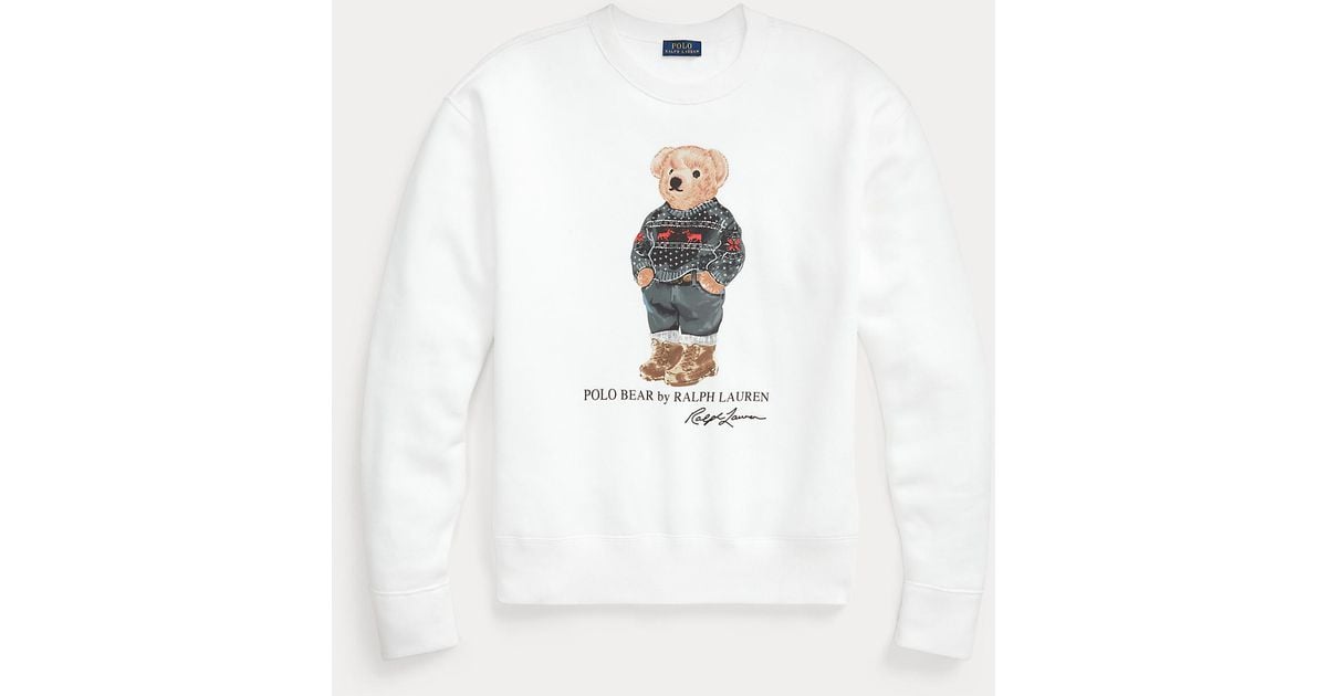 Polo Ralph Lauren Ski Polo Bear Fleece Trui Lyst NL