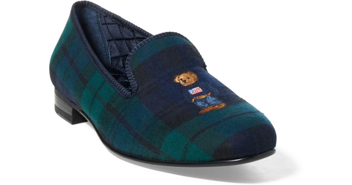 polo ralph lauren teddy bear slippers