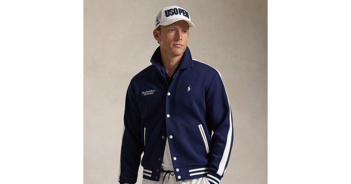 Polo Ralph Lauren Us Open Crest Double-knit Jacket in Blue for Men