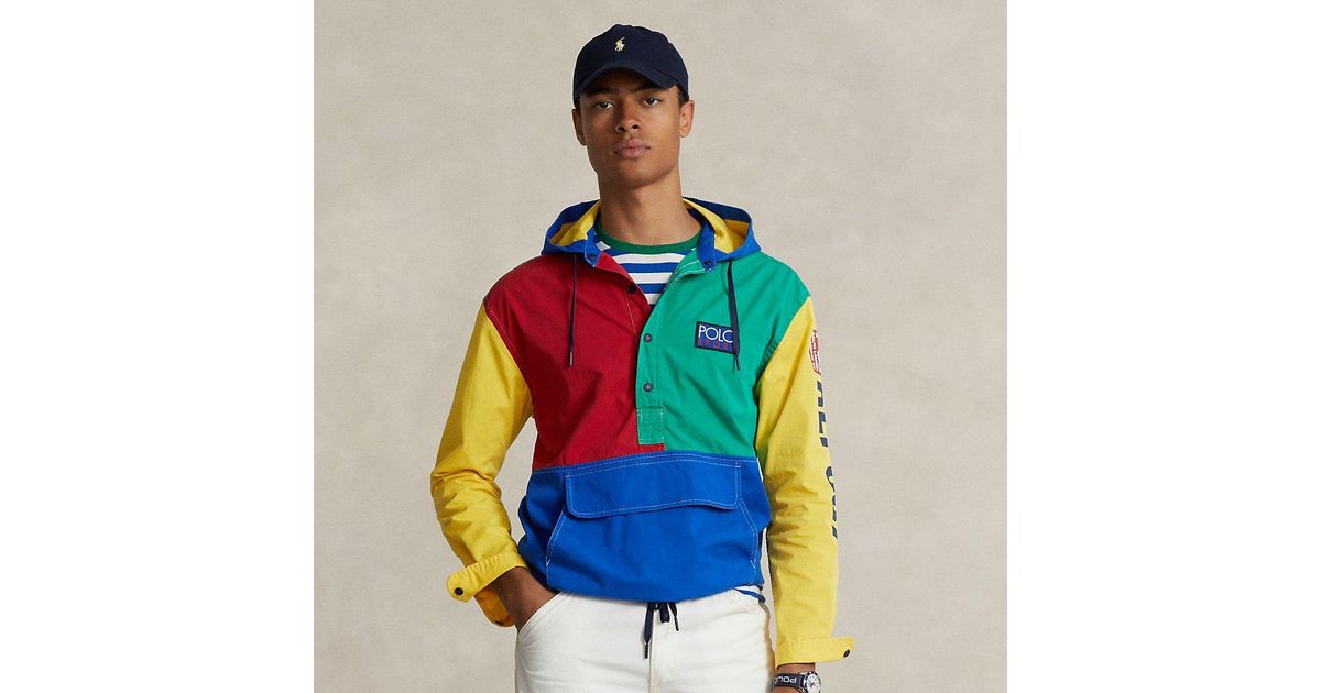 Polo Ralph Lauren Polo Sport Hooded Popover Shirt in Blue for Men Lyst UK