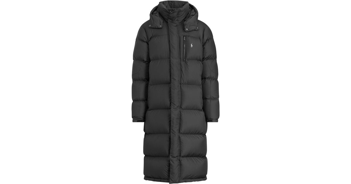 Hooded Ripstop Down Coat 