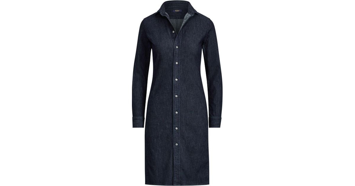 polo ralph lauren stretch denim shirtdress