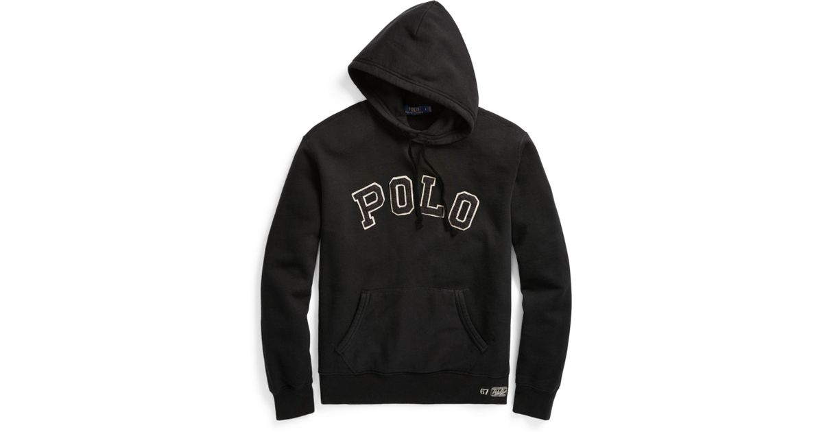 polo cotton fleece hoodie