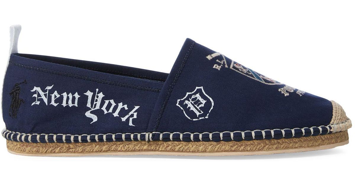 Polo Ralph Lauren Canvas Barron Collegiate Espadrilles in Navy (Blue) for Men - Save 31% - Lyst