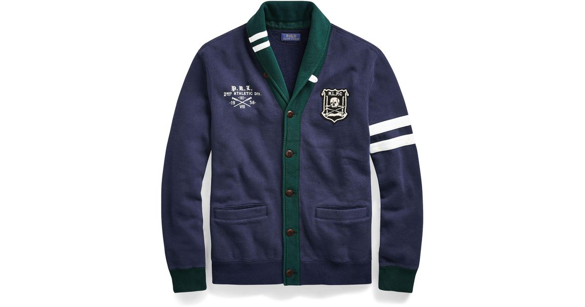 polo letterman cardigan