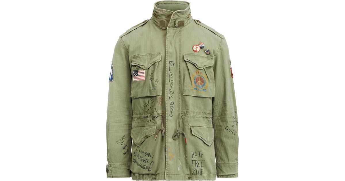 Polo ralph lauren embroidered twill field jacket hotsell