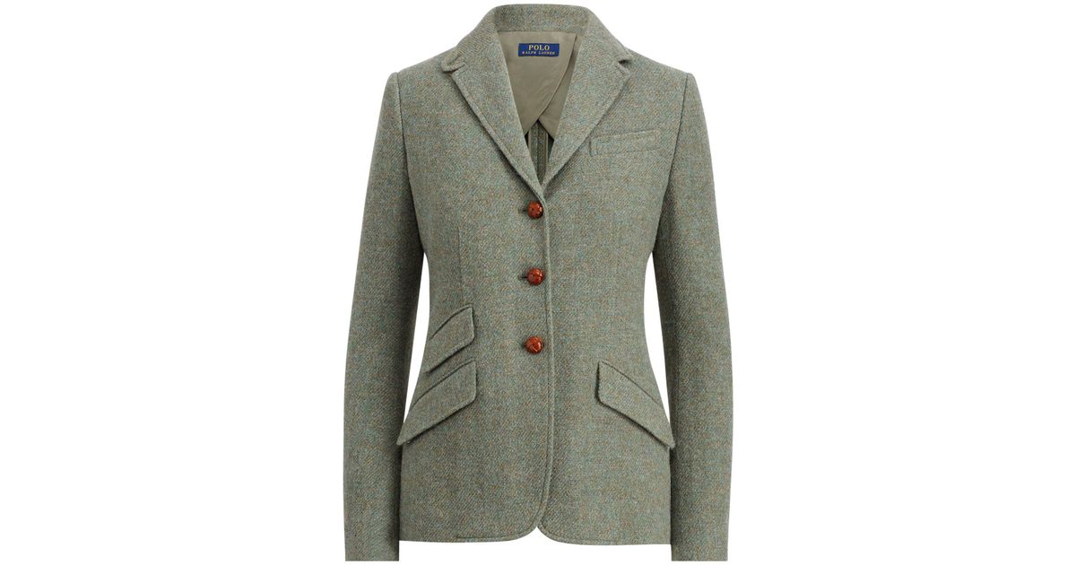 ralph lauren tweed blazer