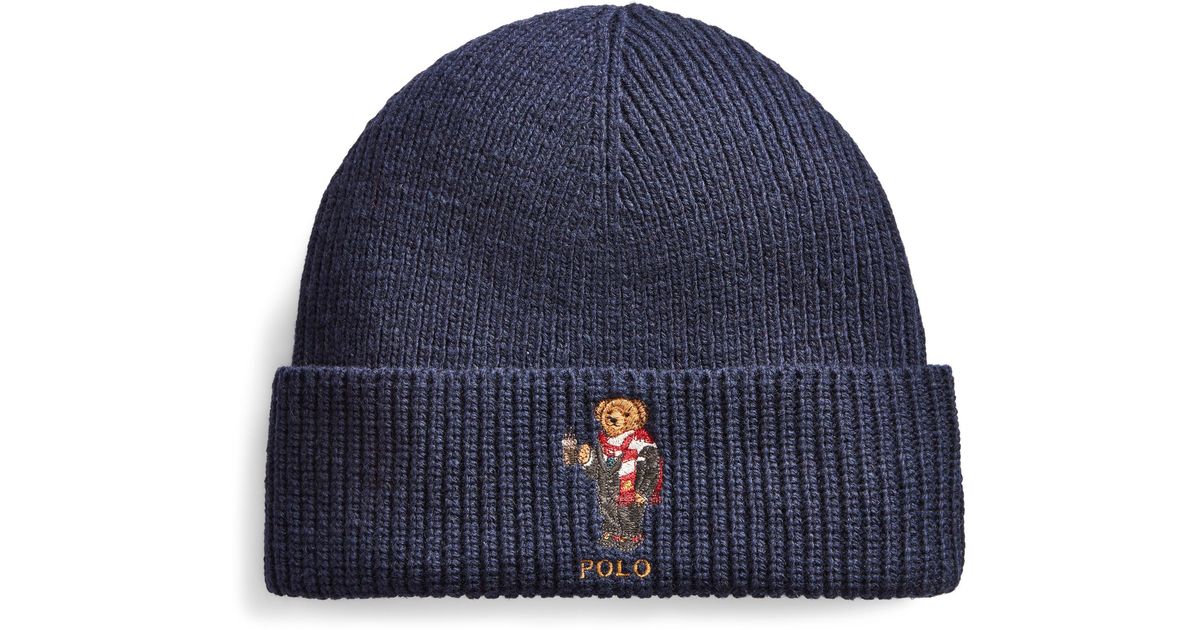 Polo Ralph Lauren Synthetik Mütze mit Holiday Bear in Blau für Herren |  Lyst AT