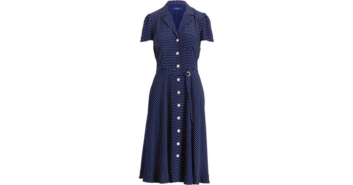 polo ralph lauren polka dot dress