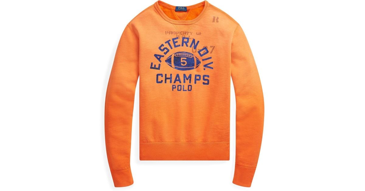 polo ralph lauren fleece graphic sweatshirt