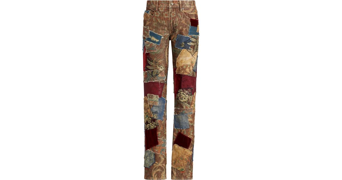 ralph lauren patchwork jeans