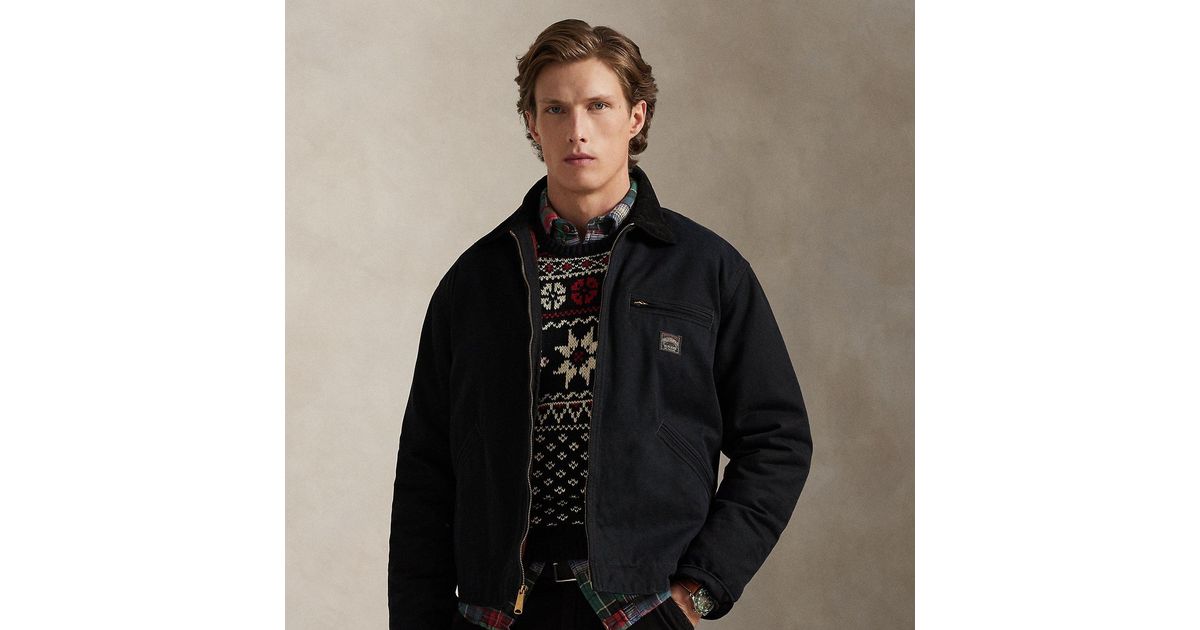Ralph Lauren Polo Country Canvas Jacket in Black for Men | Lyst Canada