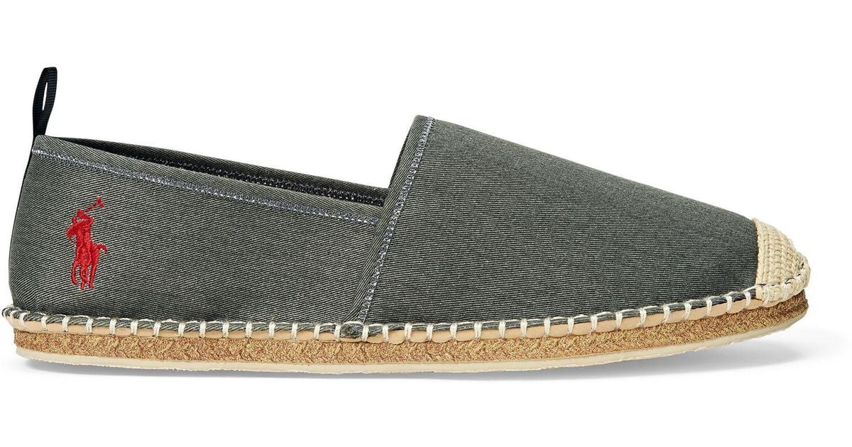 barron washed twill espadrille