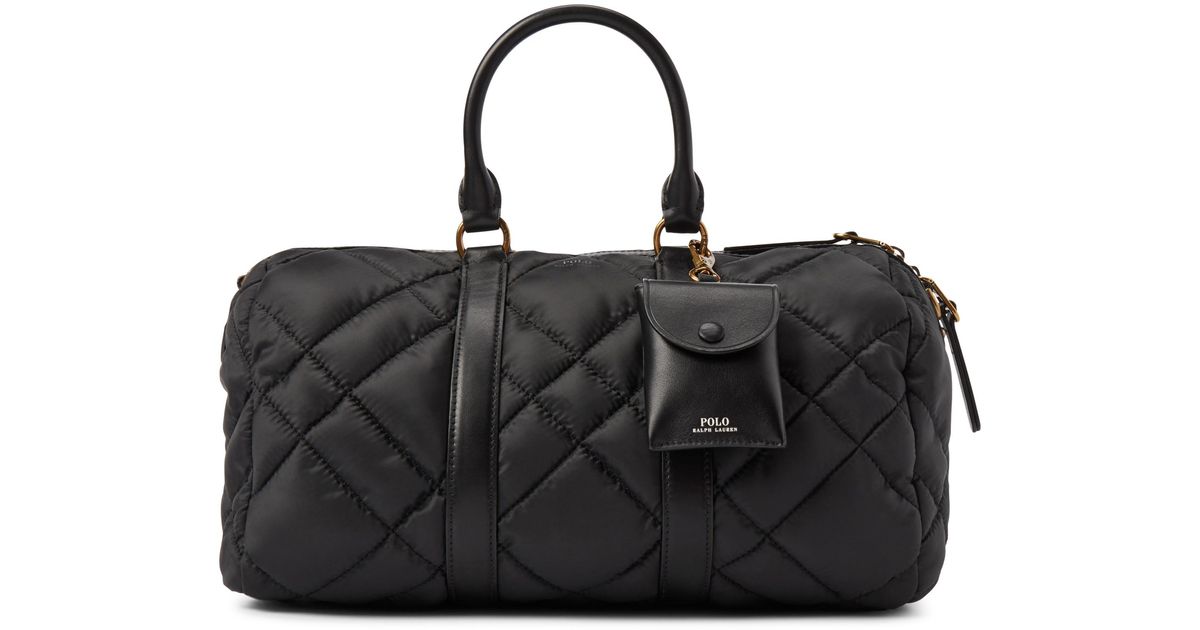 Polo Ralph Lauren Quilted Duffle in Black | Lyst