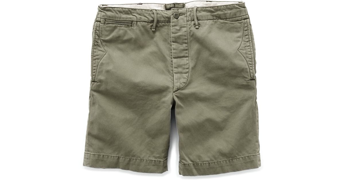 RRL Cotton Officer's Chino Short in 