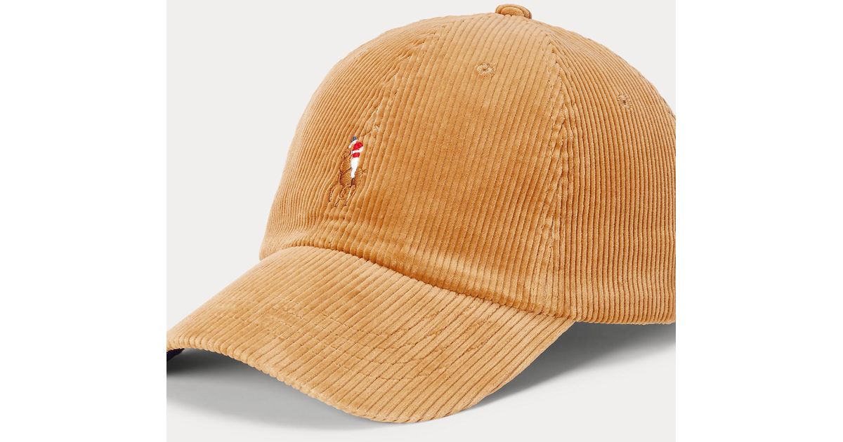 Casquette de baseball en velours côtelé Polo Ralph Lauren pour homme en  coloris Marron | Lyst