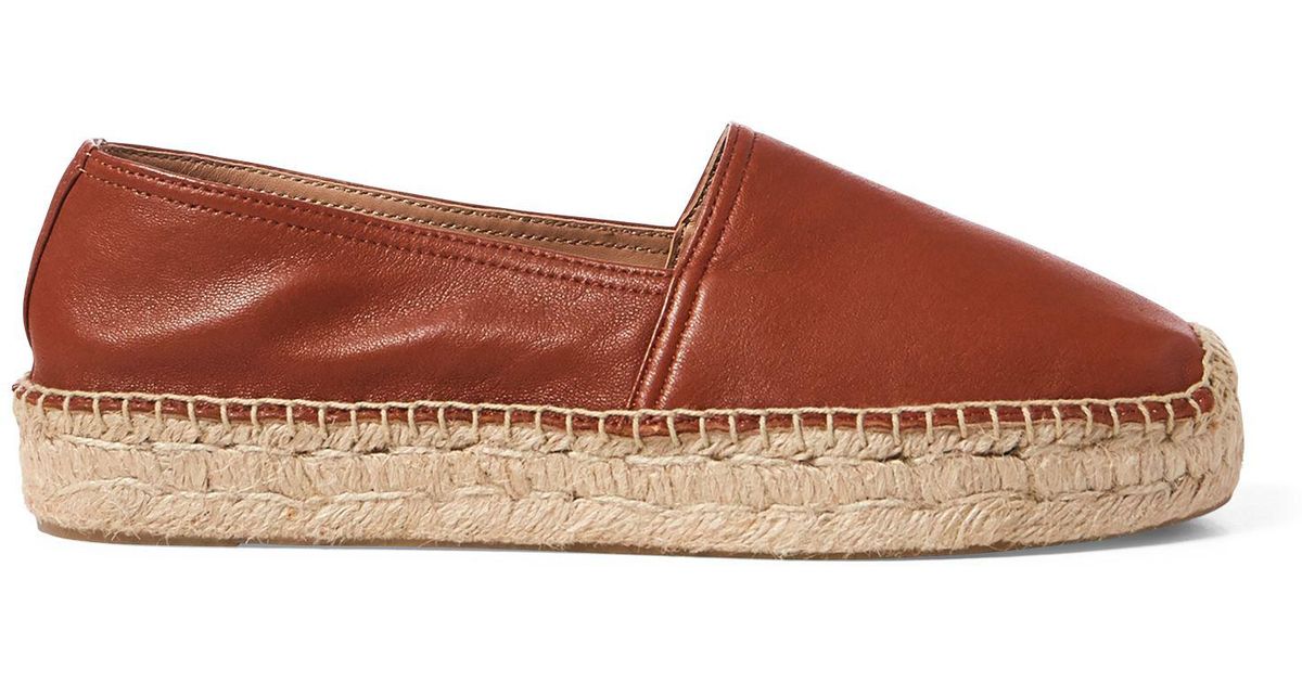 ralph lauren leather espadrilles