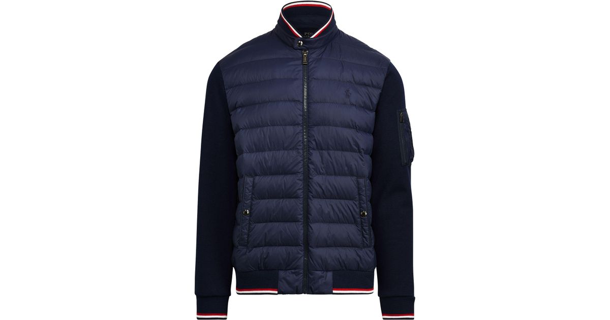 ralph lauren active fit hybrid down jacket
