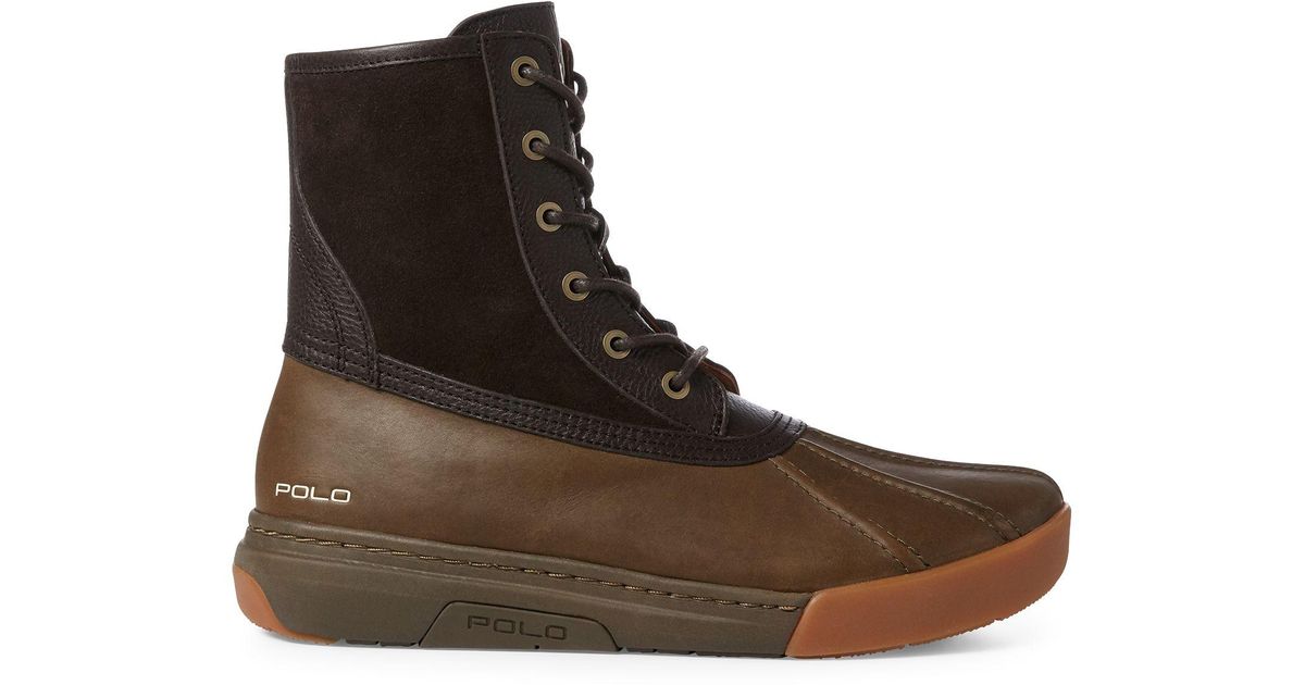 ralph lauren declan leather duck boot