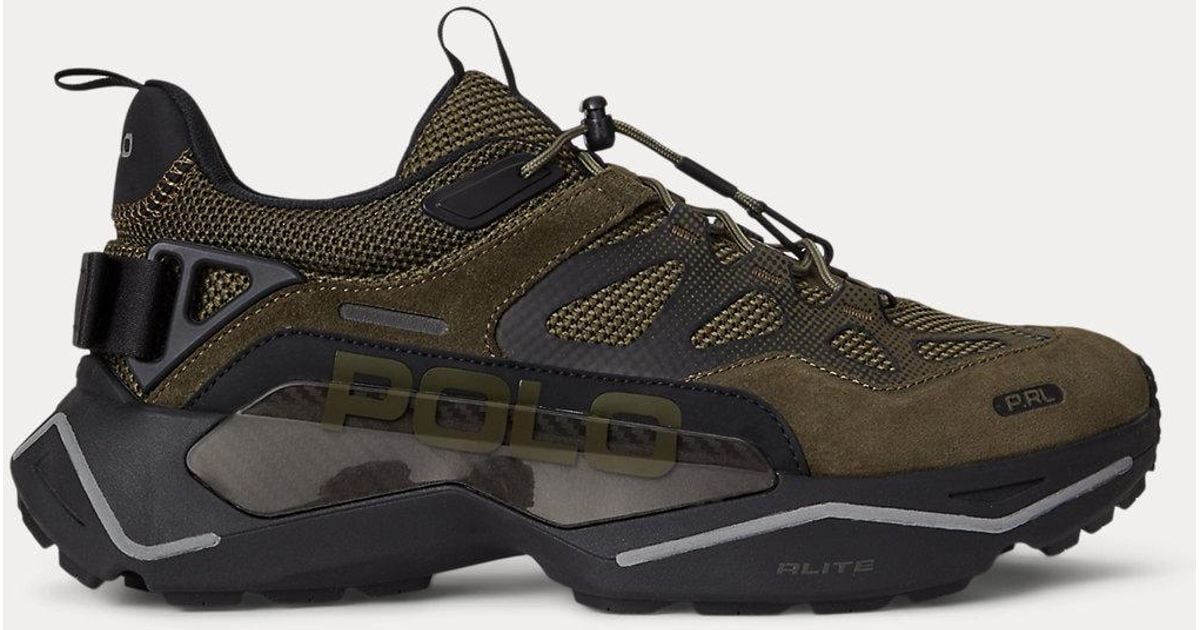Ralph Lauren Adventure 400 Trail Sneaker in Black for Men | Lyst