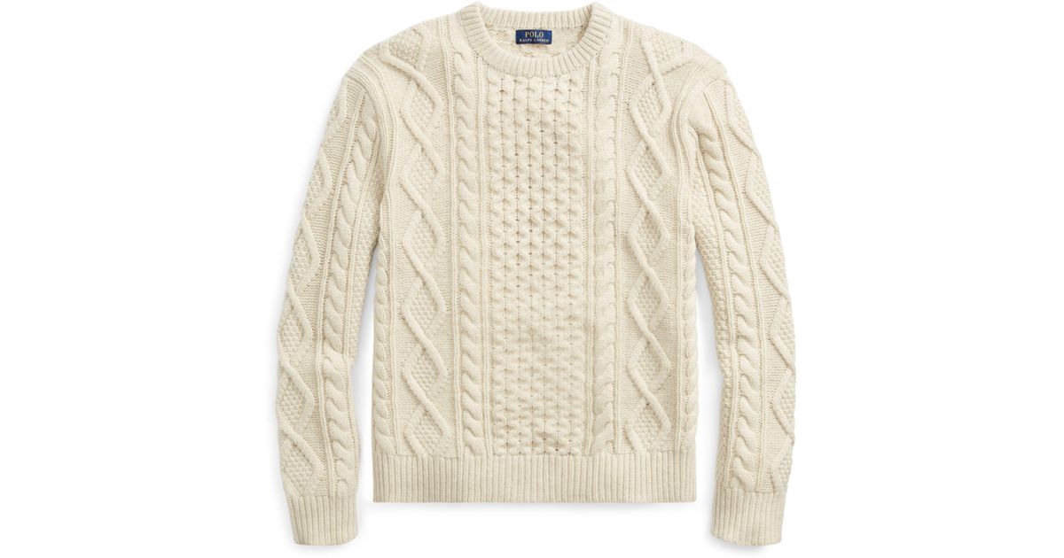 polo ralph lauren fisherman sweater