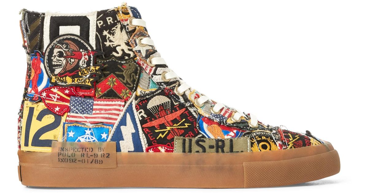 Ralph Lauren Patchwork Solomon Sneaker 