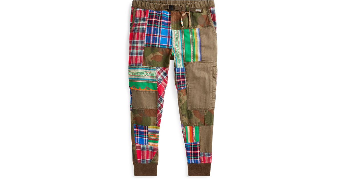 Polo Ralph Lauren Leather Patchwork Climbing Pant for Men - Lyst