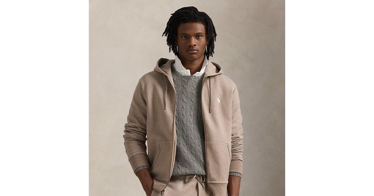 Tan zip hoodie sales